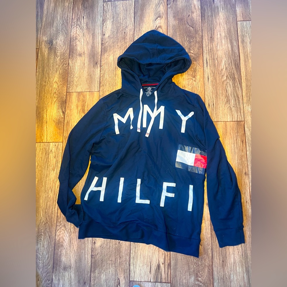 Tommy Hilfiger Men's Pullover Logo Hoodie, Size XL Mens.